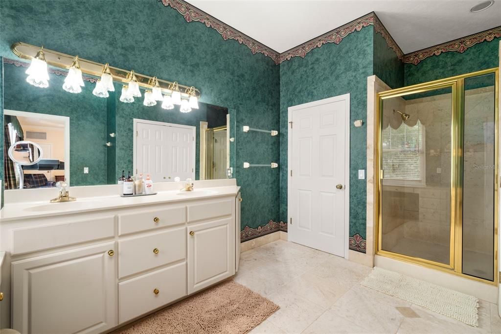 Bathroom, Dual Sink Vanities, Glass Shower, Interior