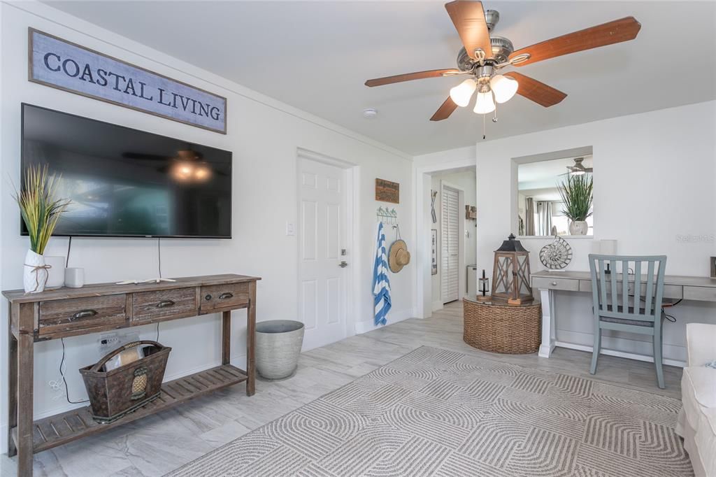Home Office, Interior, Wood Texture Flooring