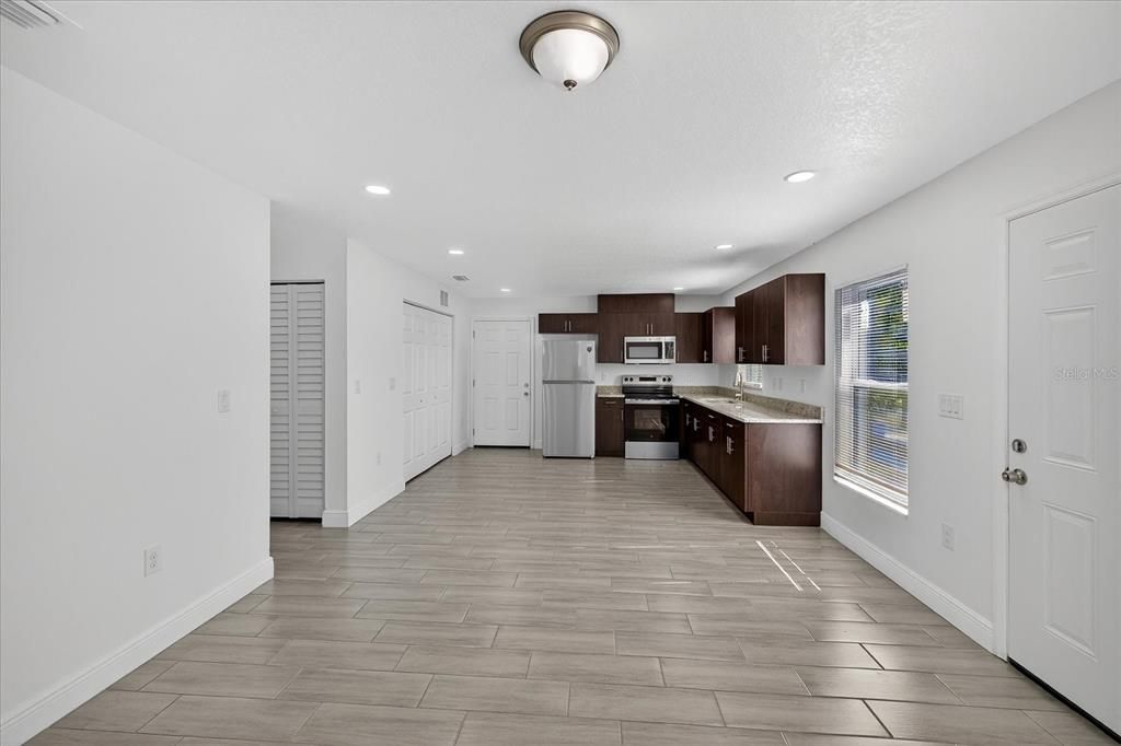 Interior, Kitchen, Recessed Lighting, Stainless Steel Appliances