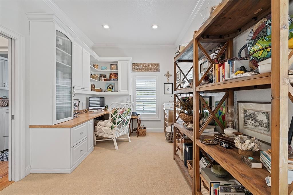 Home Office, Interior, Recessed Lighting