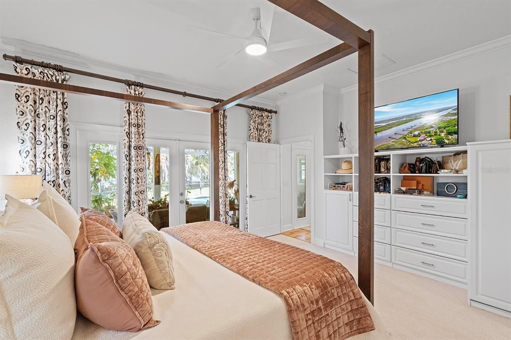 Bedroom, Interior, Recessed Lighting