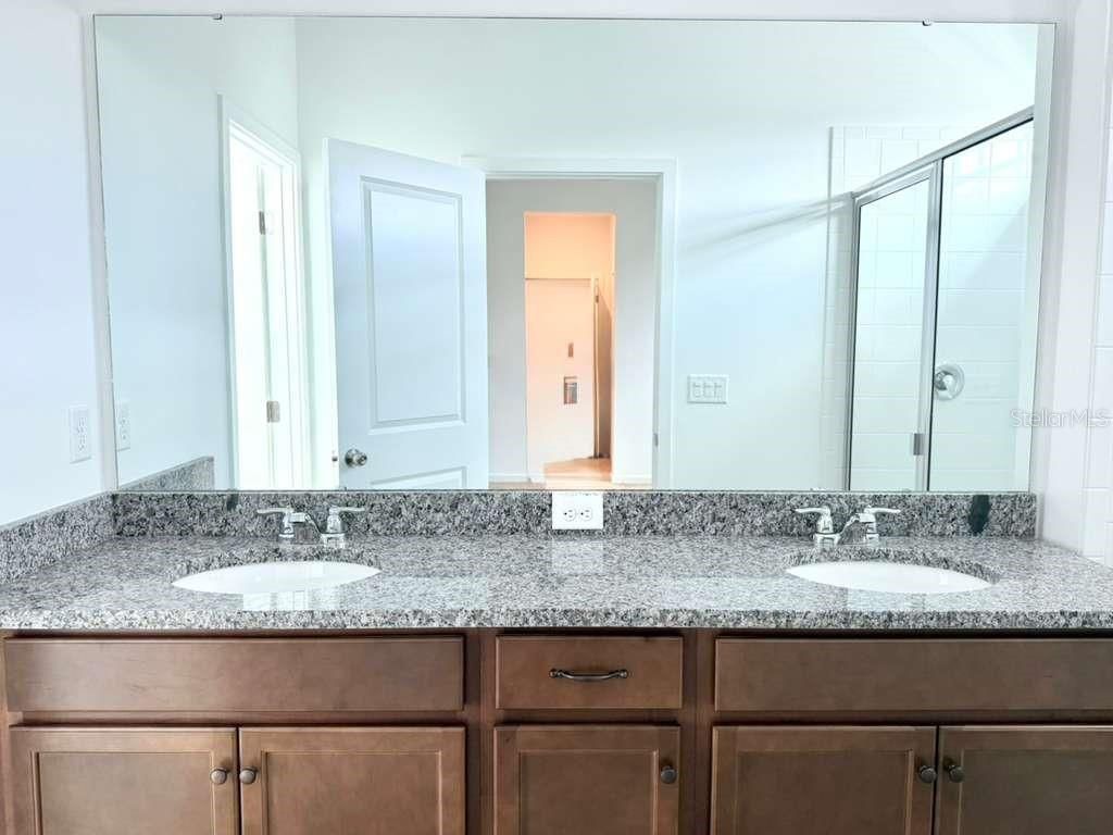 Bathroom, Dual Sink Vanities, Glass Shower, Interior