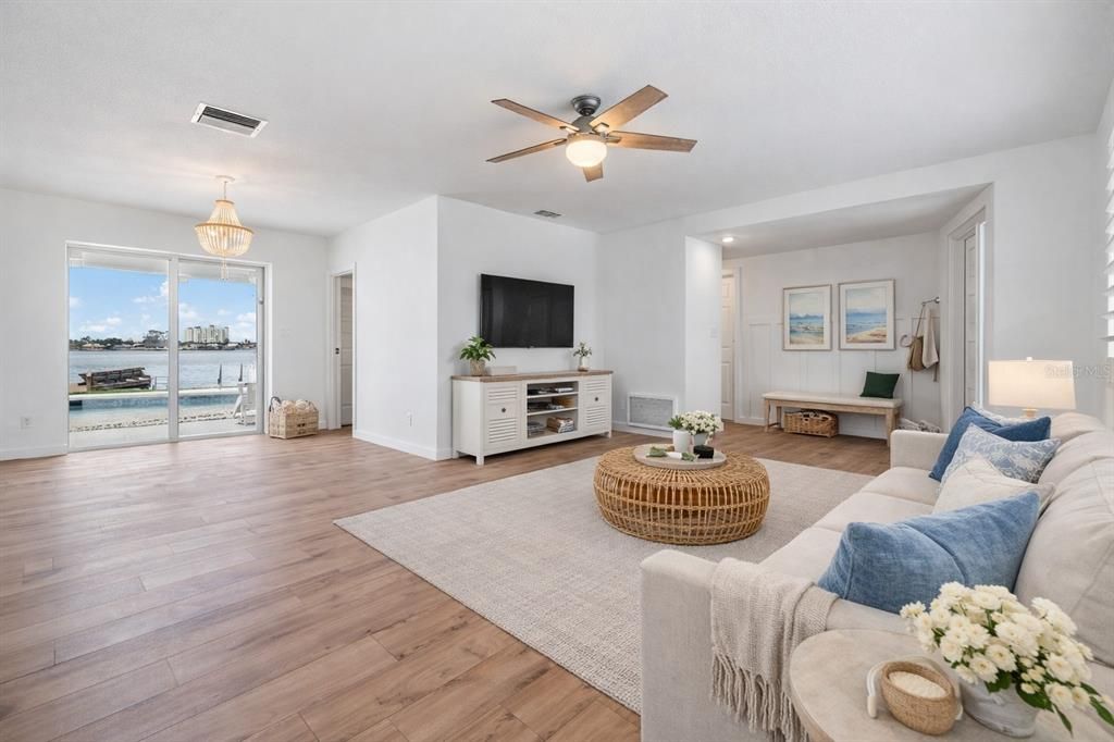 Empty room, Interior, Wood Texture Flooring