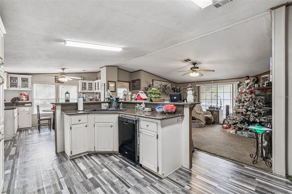 Dining room, Interior, Kitchen, Wood Texture Flooring