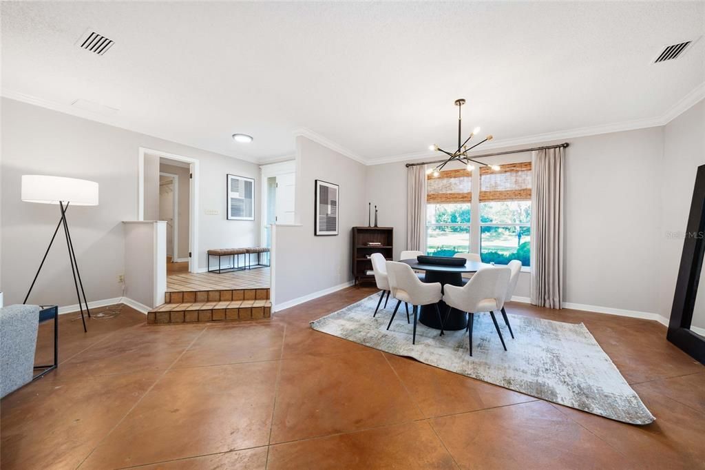 Dining room, Interior, Pendant Lights, Recessed Lighting