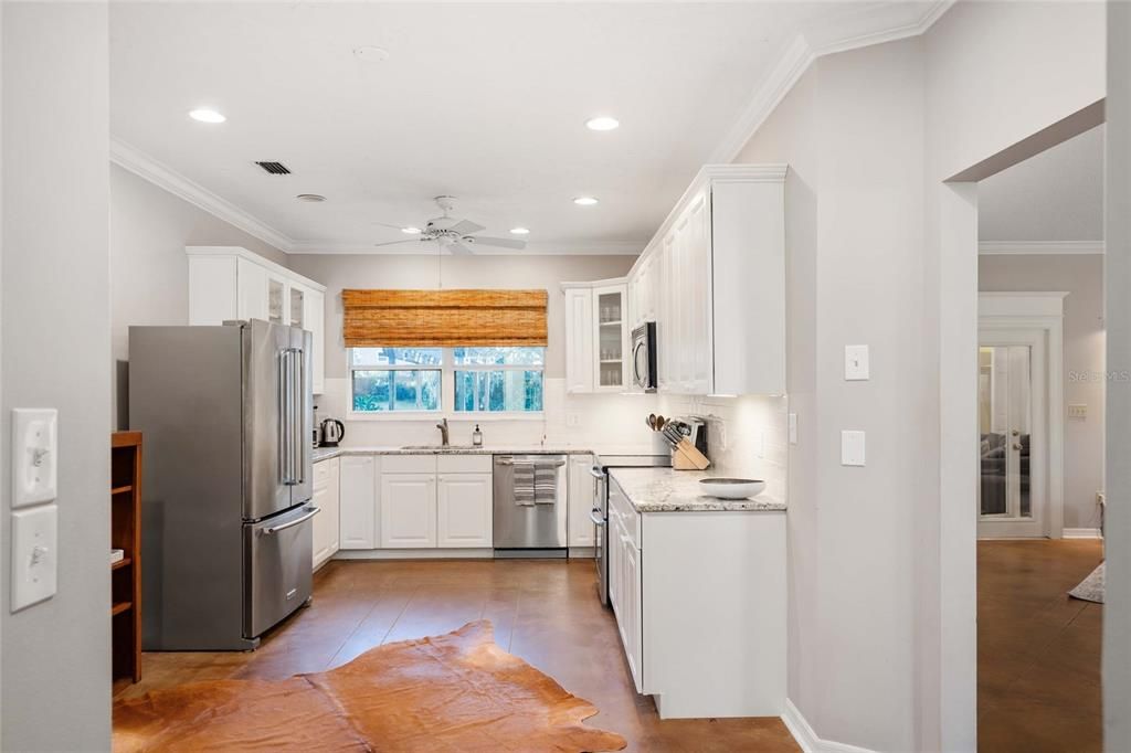 Interior, Kitchen, Recessed Lighting, Stainless Steel Appliances