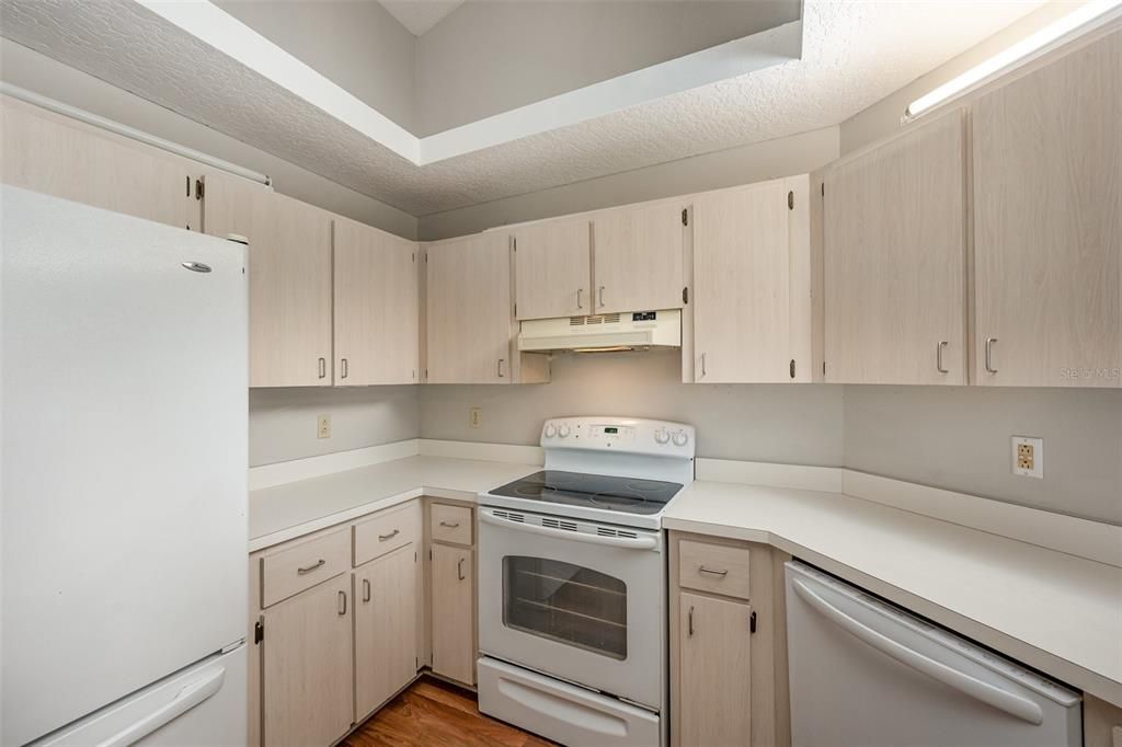 Interior, Kitchen, Wood Texture Flooring
