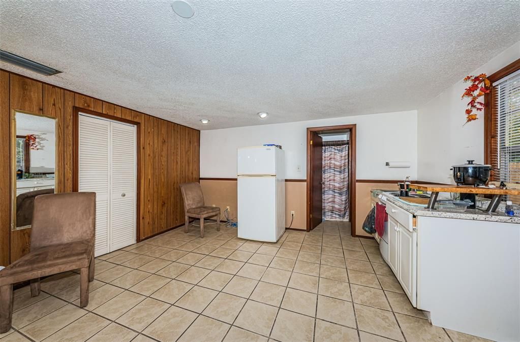 Interior, Kitchen, Wooden Walls