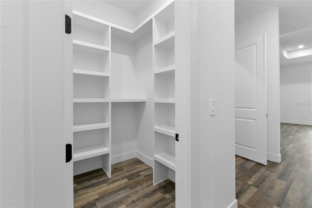 Interior, Recessed Lighting, Walk-in Closets, Wood Texture Flooring