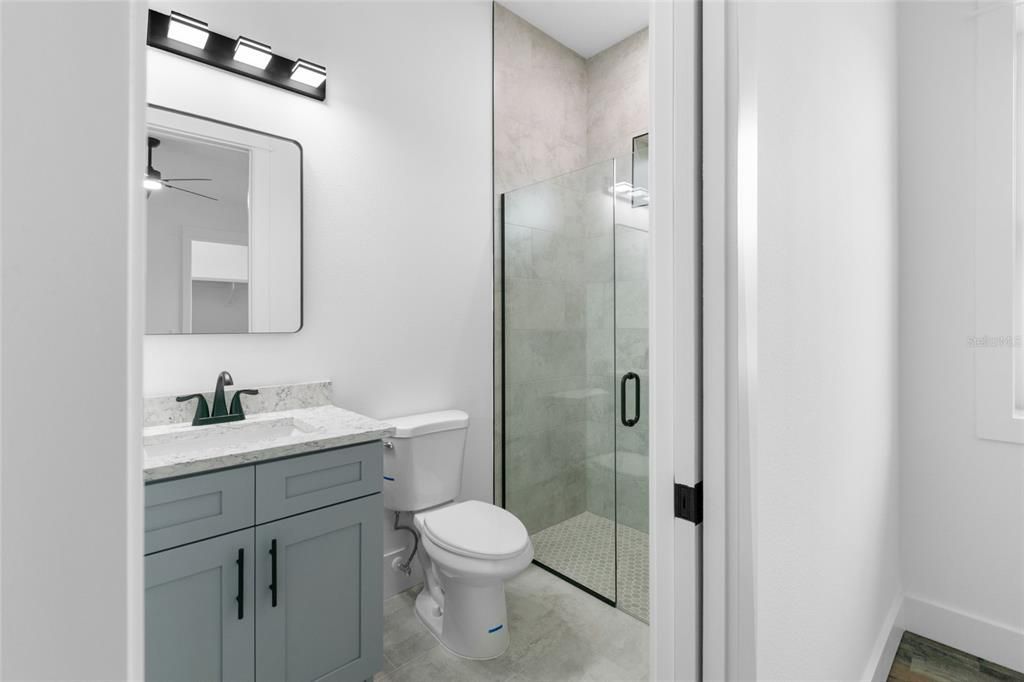 Bathroom, Glass Shower, Interior