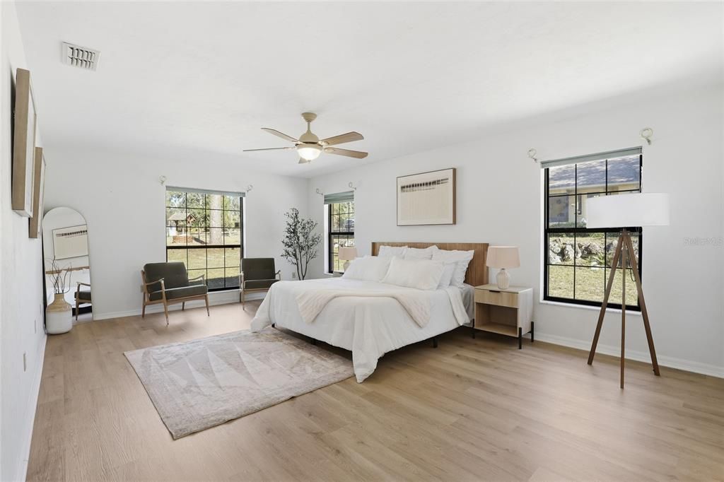 Bedroom, Interior, Wood Texture Flooring