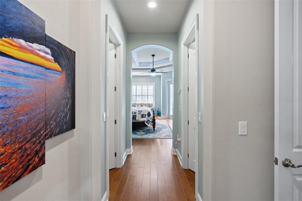 Interior, Recessed Lighting, Wood Texture Flooring