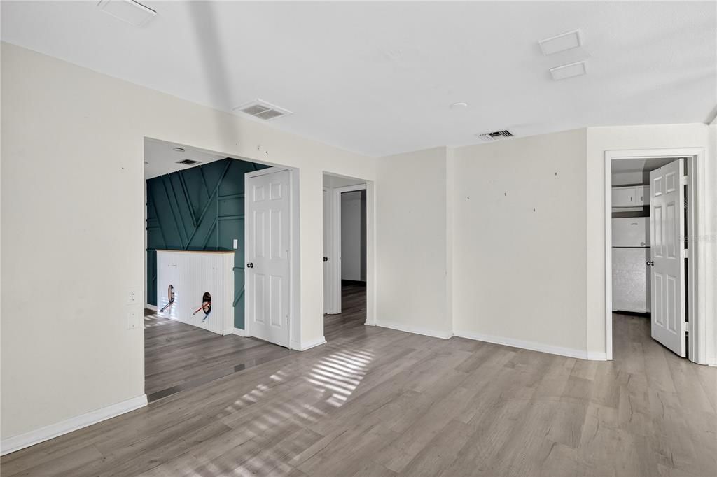 Empty room, Interior, Kitchen, Wood Texture Flooring