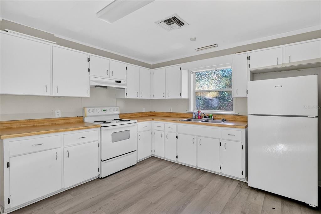 Interior, Kitchen, Wood Texture Flooring