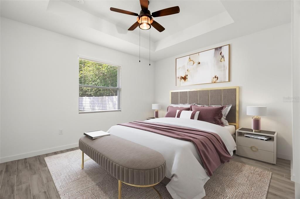 Bedroom, Interior, Wood Texture Flooring