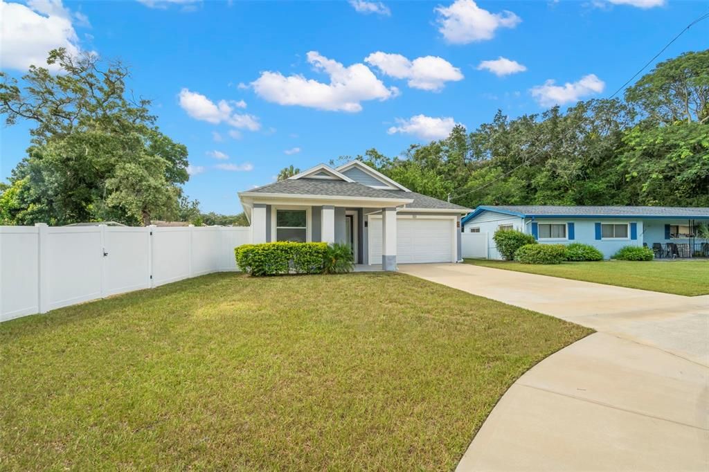 Attached, Backyard, Exterior, Facade, Ranch