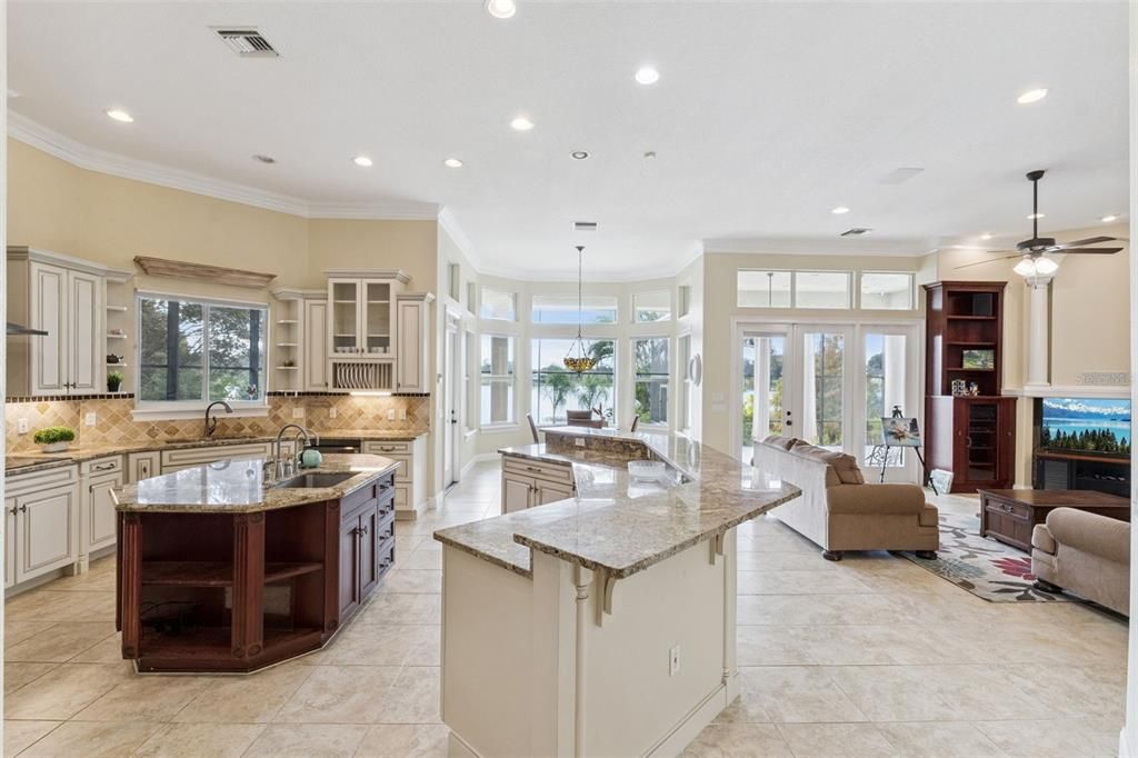 Interior, Kitchen, Living room, Pendant Lights, Recessed Lighting