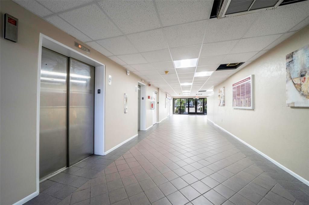 Elevator, Interior, Recessed Lighting