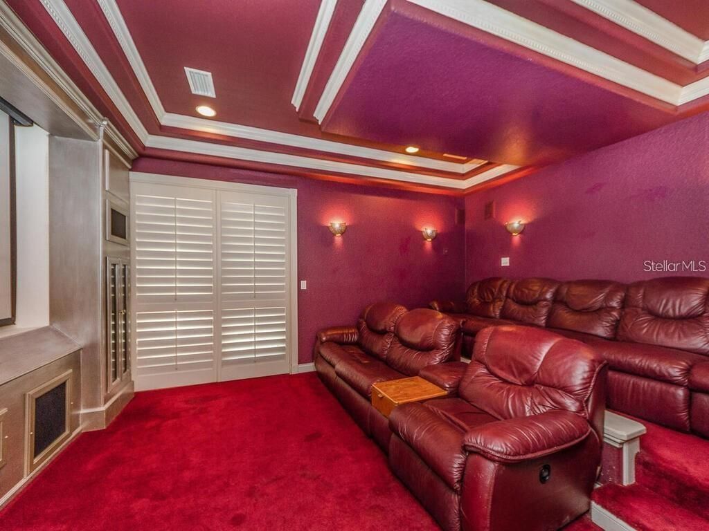 Home Theatre Room, Interior, Recessed Lighting, Theatre Room