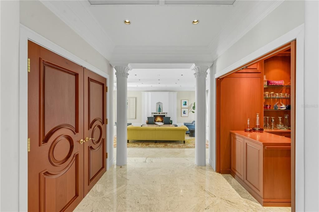 Interior, Living room, Recessed Lighting