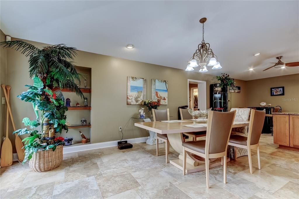 Chandelier, Dining room, Interior, Recessed Lighting