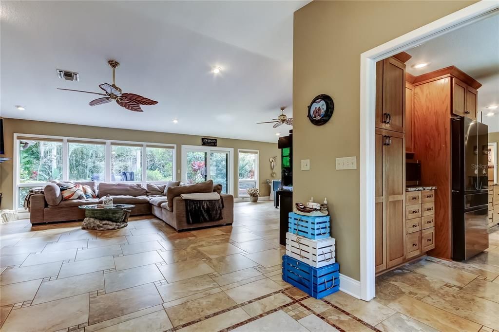 Interior, Kitchen, Living room, Recessed Lighting