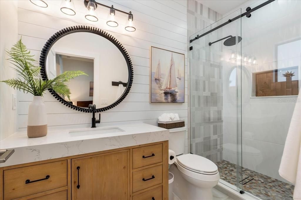 Bathroom, Glass Shower, Interior