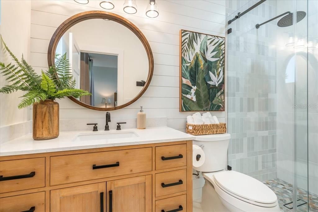 Bathroom, Glass Shower, Interior