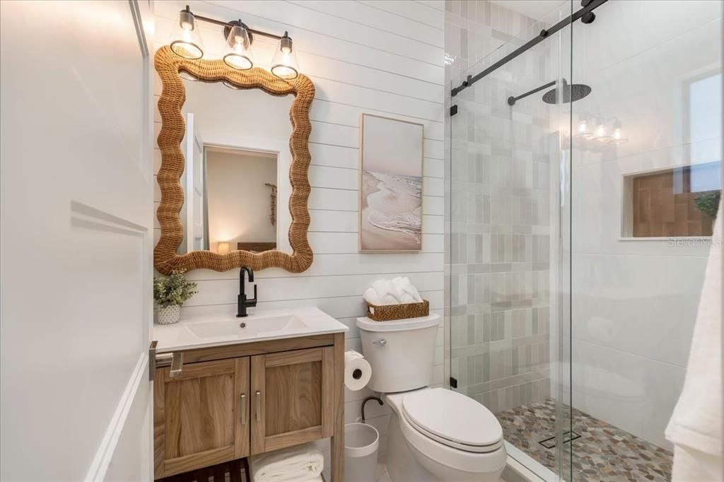 Bathroom, Glass Shower, Interior