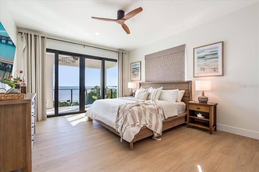 Bedroom, Interior, Water, Wood Texture Flooring