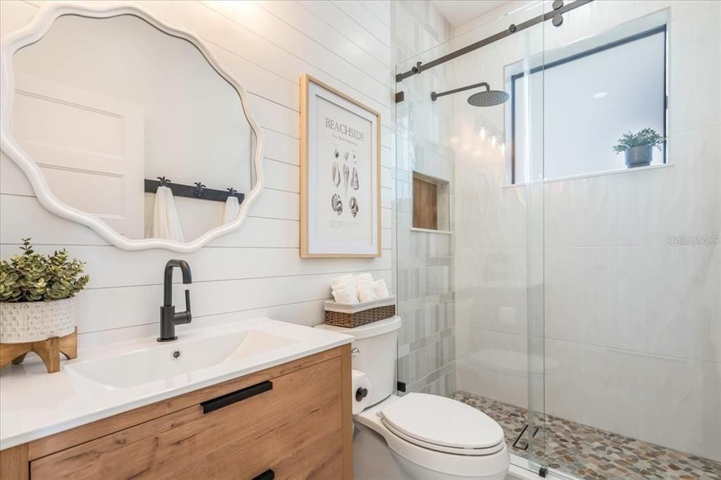 Bathroom, Glass Shower, Interior