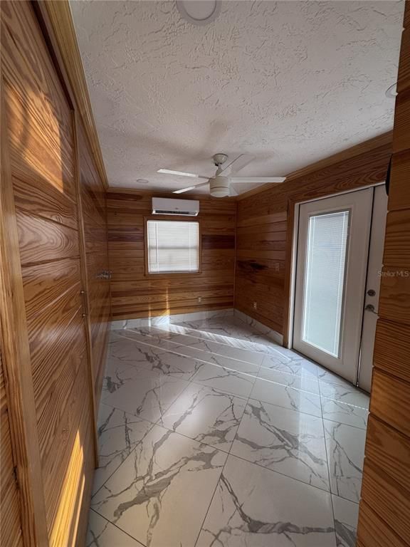 Empty room, Interior, Marble, Wooden Walls