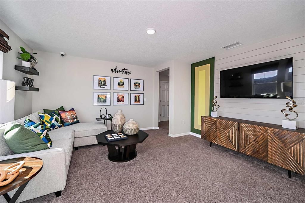 Interior, Living room, Recessed Lighting