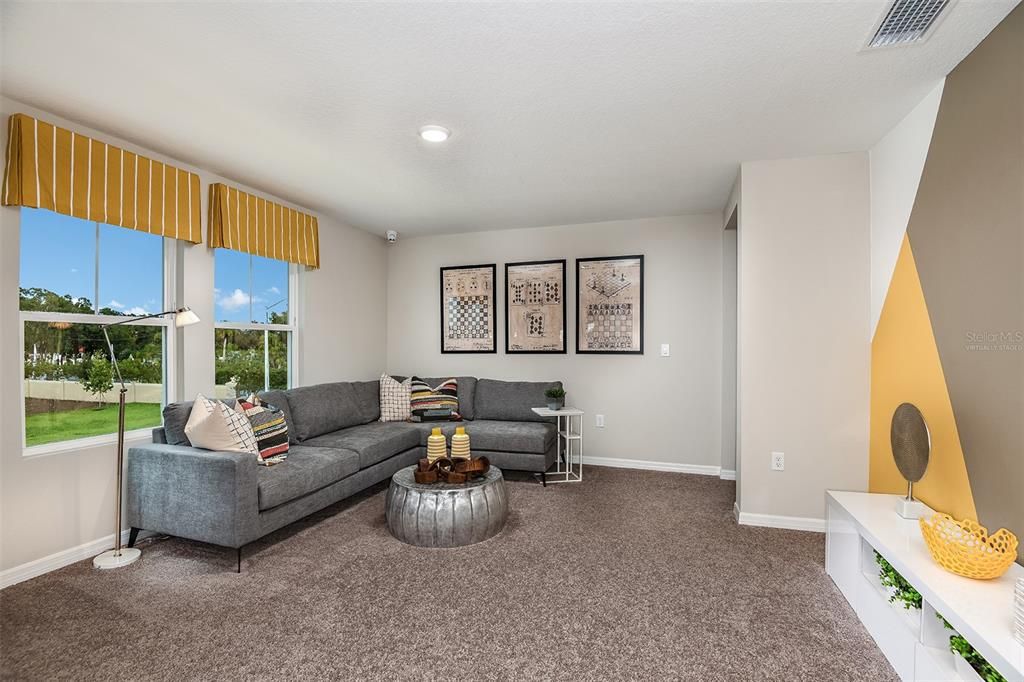 Interior, Living room, Recessed Lighting