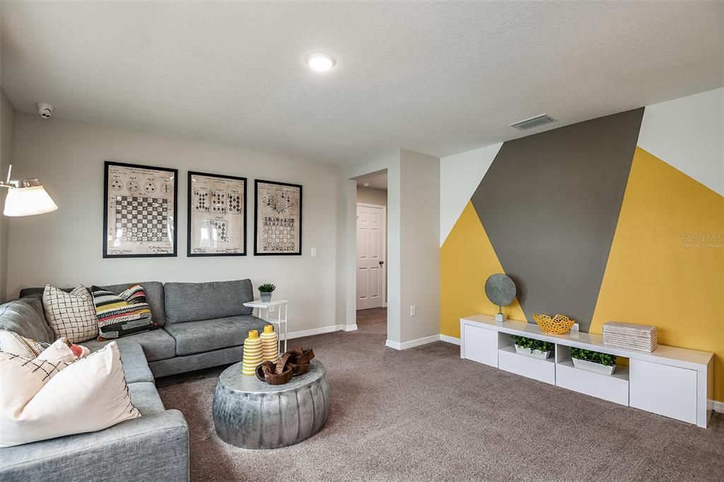 Interior, Living room, Recessed Lighting