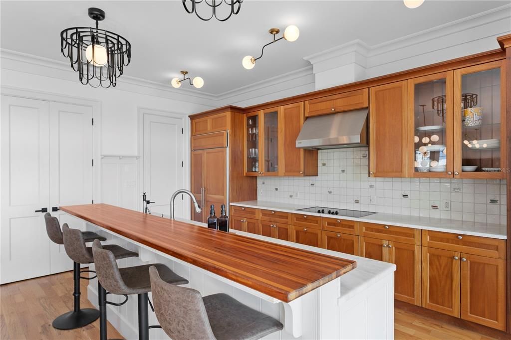 Interior, Kitchen, Wood Texture Flooring