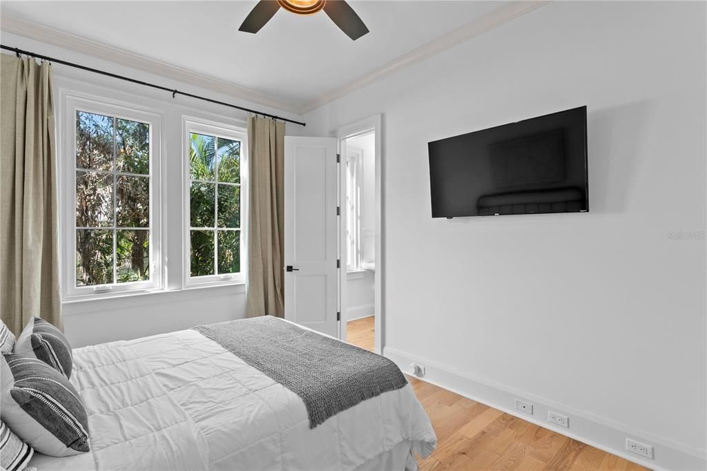 Bedroom, Interior, Wood Texture Flooring