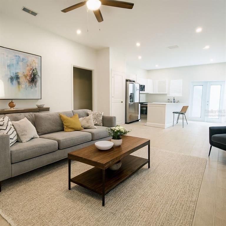 Interior, Kitchen, Living room, Recessed Lighting, Stainless Steel Appliances