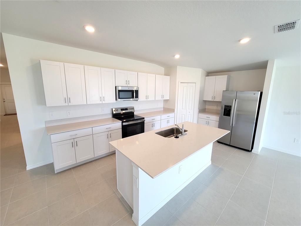 Interior, Kitchen, Recessed Lighting, Stainless Steel Appliances