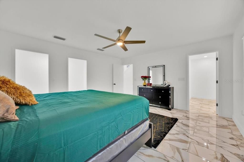 Bedroom, Interior, Marble