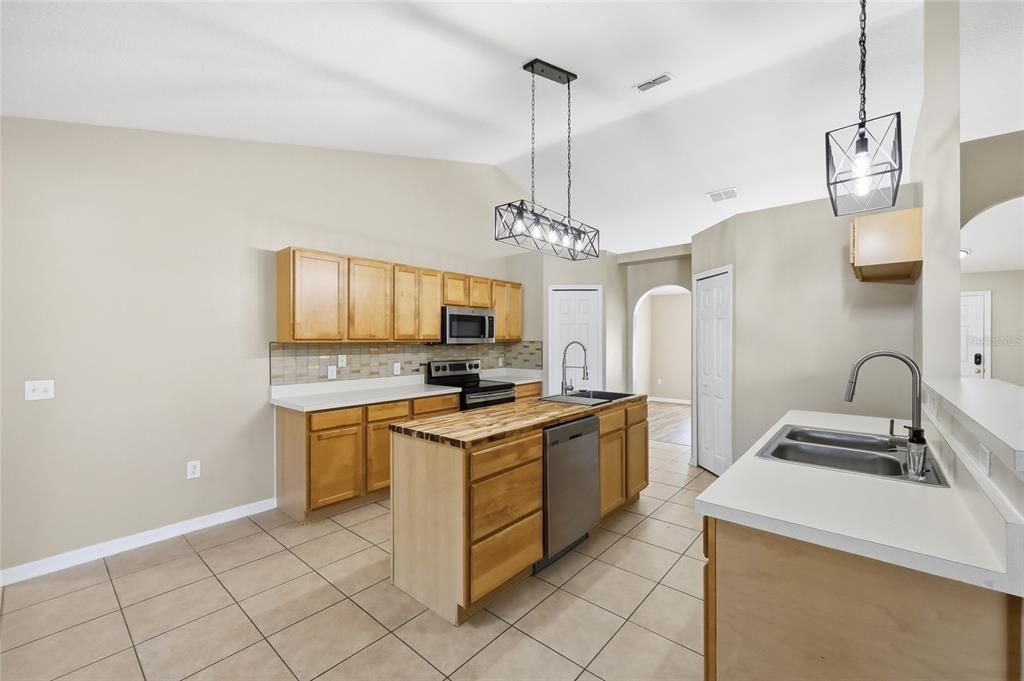 Interior, Kitchen, Pendant Lights
