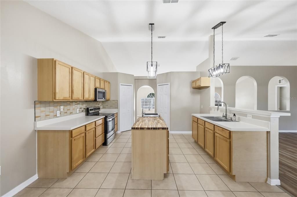 Interior, Kitchen, Pendant Lights