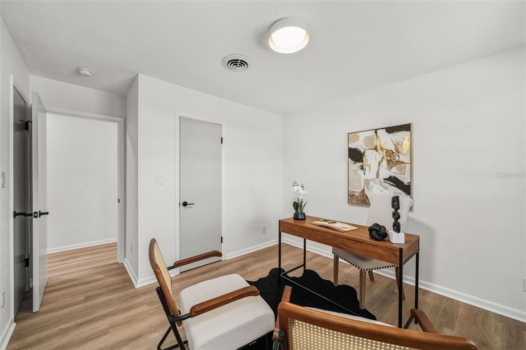 Home Office, Interior, Wood Texture Flooring