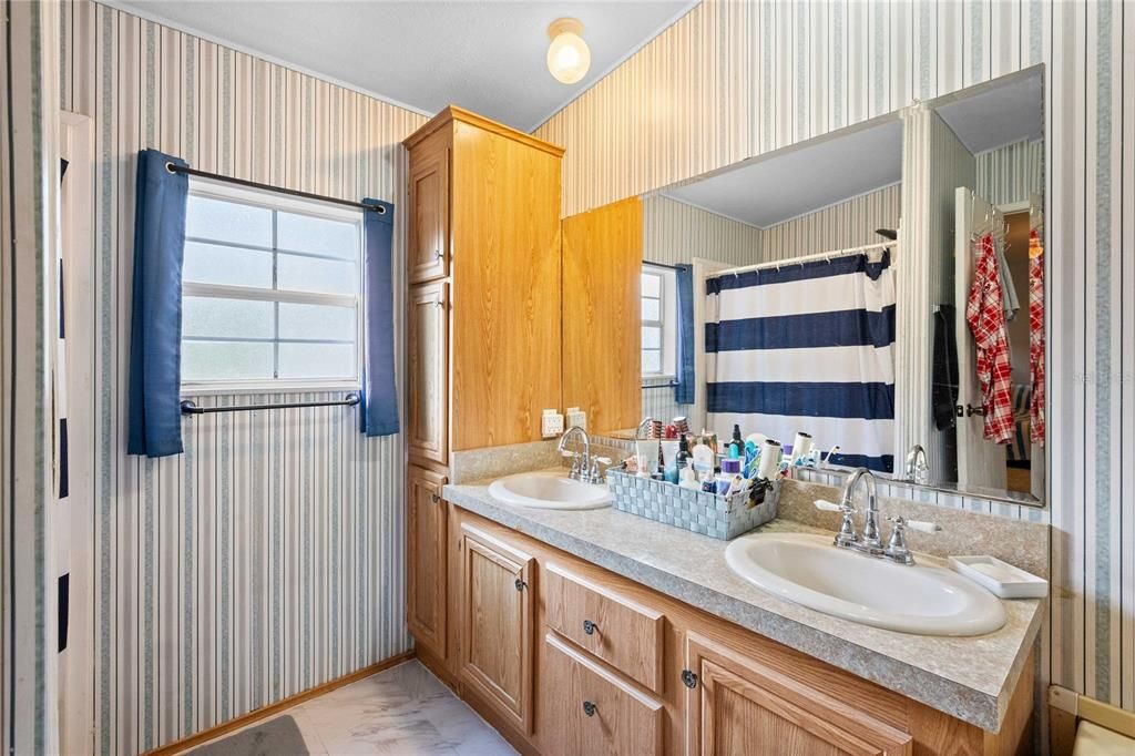 Bathroom, Dual Sink Vanities, Interior, Marble