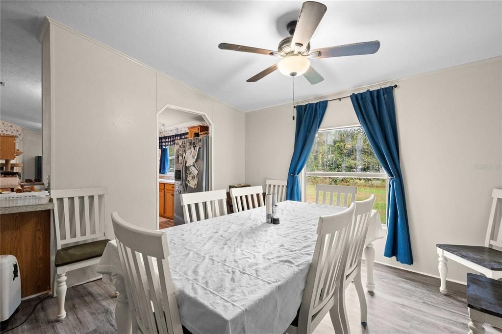 Dining room, Interior, Wood Texture Flooring