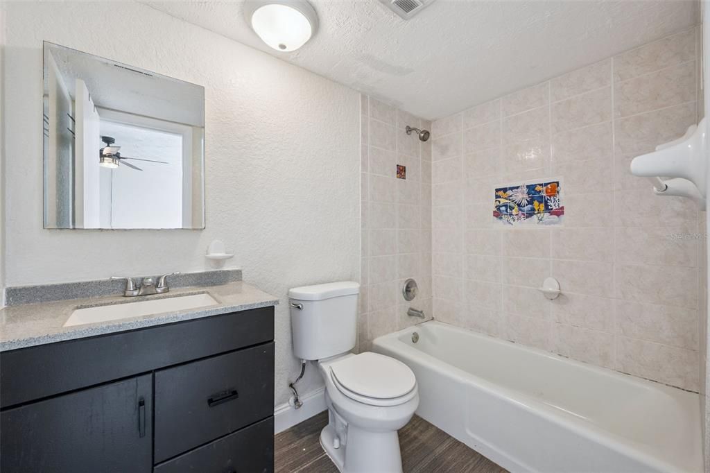 Bathroom, Interior, Wood Texture Flooring