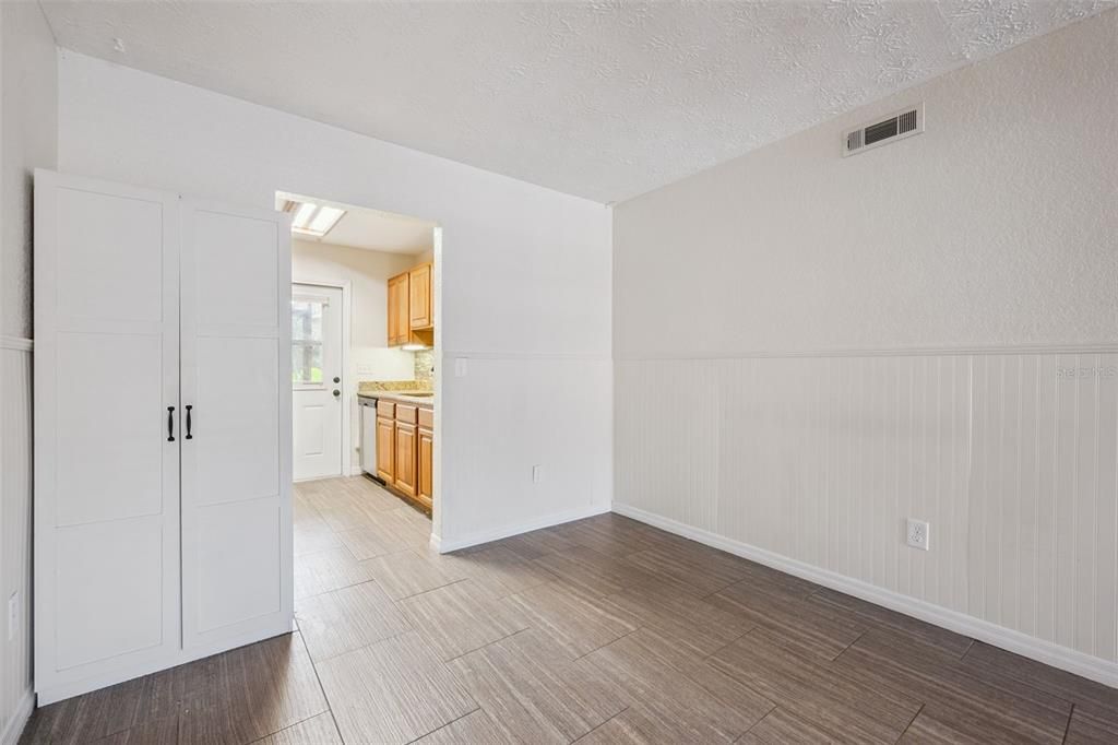 Empty room, Interior, Kitchen, Wood Texture Flooring