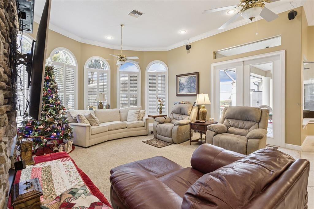 Interior, Living room, Recessed Lighting