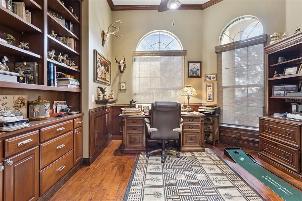 Home Office, Interior, Wood Texture Flooring