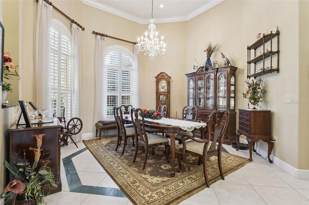 Chandelier, Dining room, Interior, Recessed Lighting